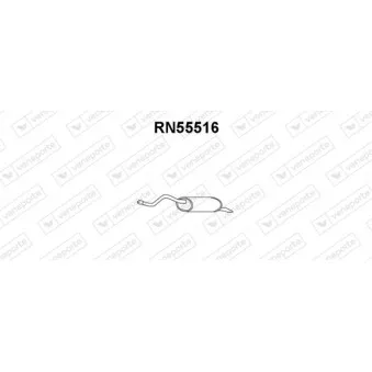 Silencieux arrière VENEPORTE OEM 8200043365