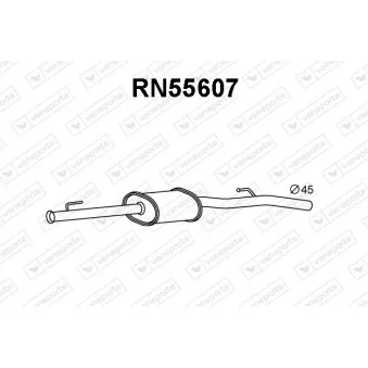 Silencieux avant VENEPORTE OEM 8200043358
