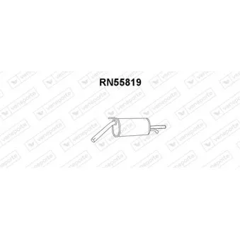Silencieux arrière VENEPORTE RN55819