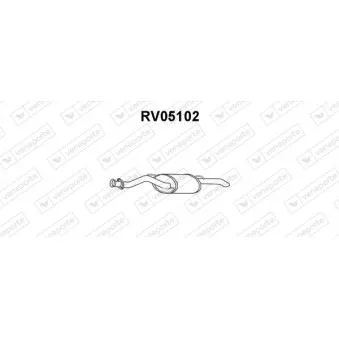 Silencieux arrière VENEPORTE OEM GEX33417