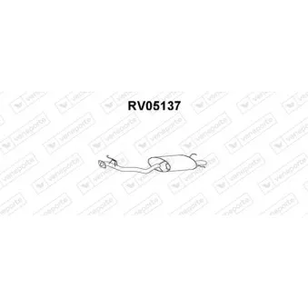 VENEPORTE RV05137 - Silencieux arrière