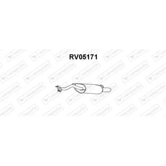 Silencieux arrière VENEPORTE RV05171