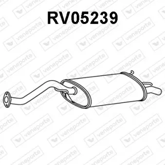 VENEPORTE RV05239 - Silencieux arrière