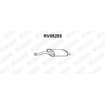 VENEPORTE RV05255 - Silencieux arrière