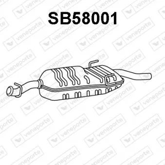 VENEPORTE SB58001 - Silencieux arrière