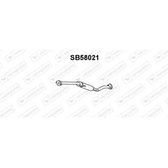 Silencieux avant VENEPORTE OEM 4018875