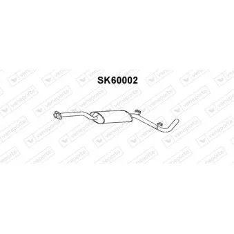 Silencieux avant VENEPORTE OEM 115600510