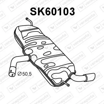 Silencieux arrière VENEPORTE [SK60103]