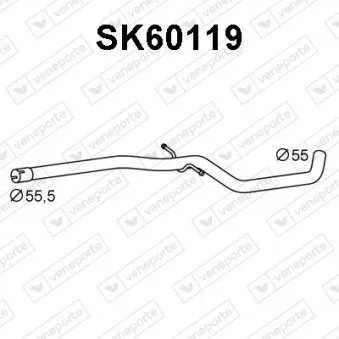 VENEPORTE SK60119 - Tuyau d'échappement