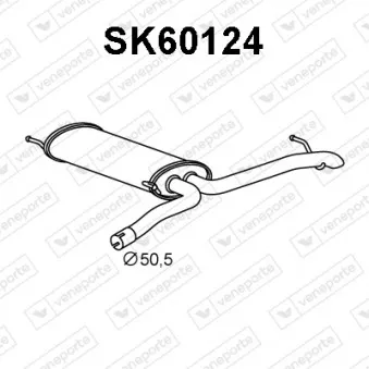 Silencieux arrière VENEPORTE SK60124