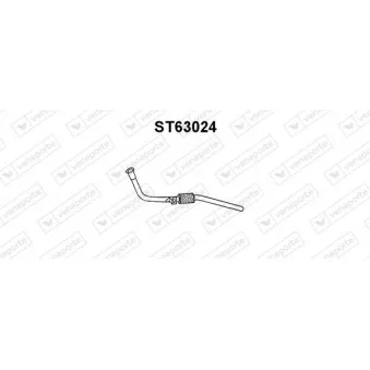 Tuyau d'échappement VENEPORTE ST63024