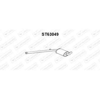 Silencieux avant VENEPORTE OEM 1L0253409P