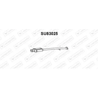 Silencieux avant VENEPORTE SU83025