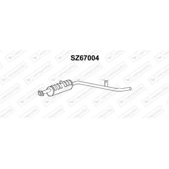 Silencieux arrière VENEPORTE SZ67004