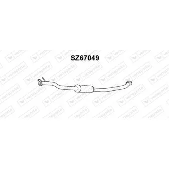 Silencieux avant VENEPORTE OEM 1425080G00