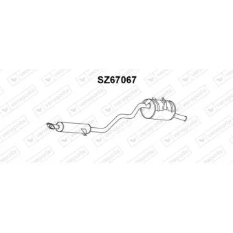 Silencieux arrière VENEPORTE SZ67067