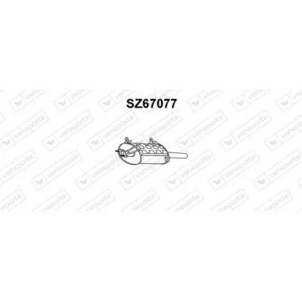 Silencieux arrière VENEPORTE SZ67077