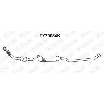 VENEPORTE TY70034K - Catalyseur