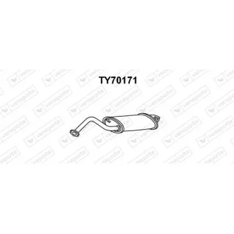 Silencieux arrière VENEPORTE OEM 174300D140