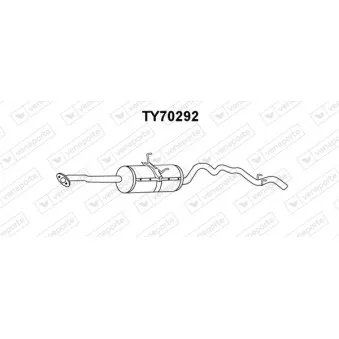 Silencieux arrière VENEPORTE OEM 174305B260