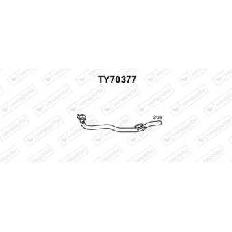 Tuyau d'échappement VENEPORTE OEM 174100J040