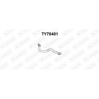 Tuyau d'échappement VENEPORTE TY70401