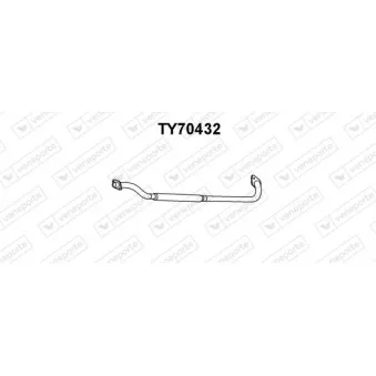 Silencieux central VENEPORTE TY70432