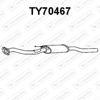 Silencieux avant VENEPORTE OEM 174300B030