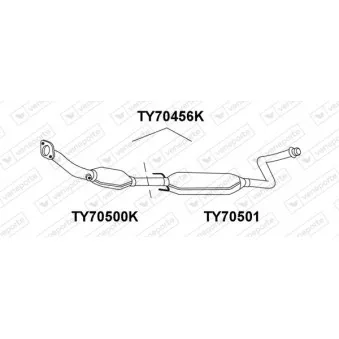 Silencieux avant VENEPORTE OEM 1741021060
