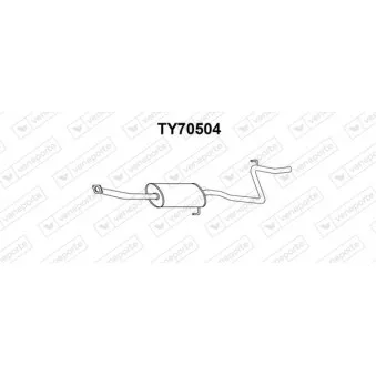 Silencieux central VENEPORTE TY70504