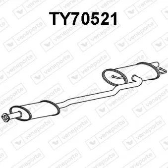 Silencieux arrière VENEPORTE TY70521