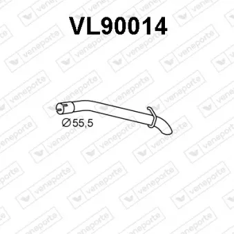 Tuyau d'échappement VENEPORTE [VL90014]