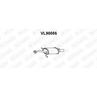 Silencieux arrière VENEPORTE VL90056