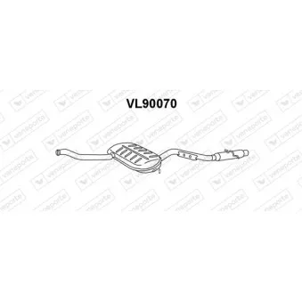 Silencieux avant VENEPORTE OEM 9135407