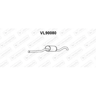 Silencieux avant VENEPORTE OEM 9161791