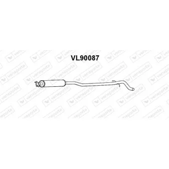 Silencieux avant VENEPORTE OEM 8684280