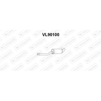 Silencieux central VENEPORTE OEM 1332534