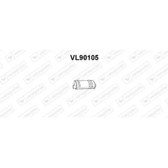 VENEPORTE VL90105 - Silencieux arrière