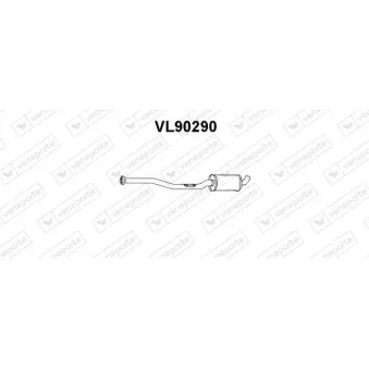 Silencieux avant VENEPORTE OEM 1336309