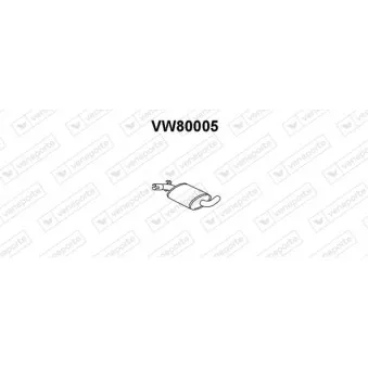 VENEPORTE VW80005 - Silencieux central