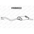 VENEPORTE VW80022 - Silencieux arrière