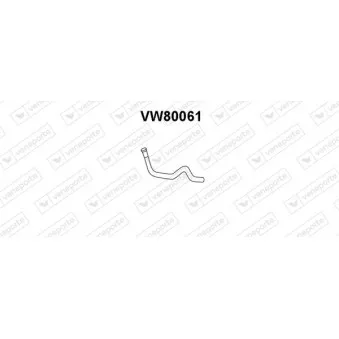 Tuyau d'échappement VENEPORTE VW80061