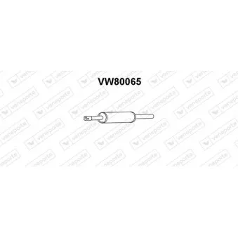VENEPORTE VW80065 - Silencieux avant