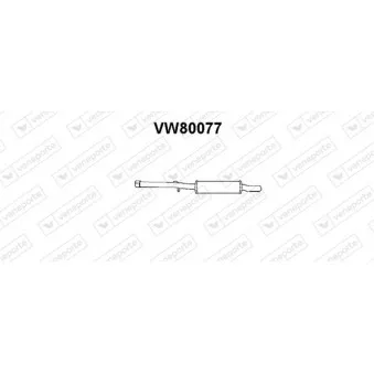 Silencieux avant VENEPORTE OEM 161253209