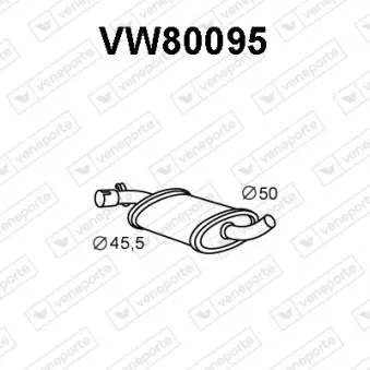 VENEPORTE VW80095 - Silencieux central