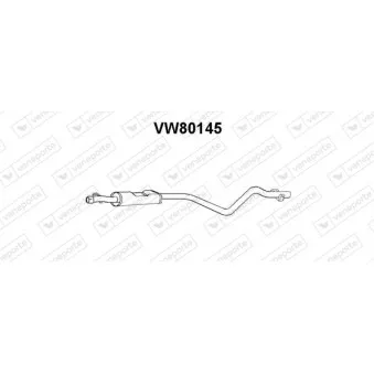 Silencieux avant VENEPORTE OEM 155253209