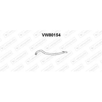 Tuyau d'échappement VENEPORTE VW80154
