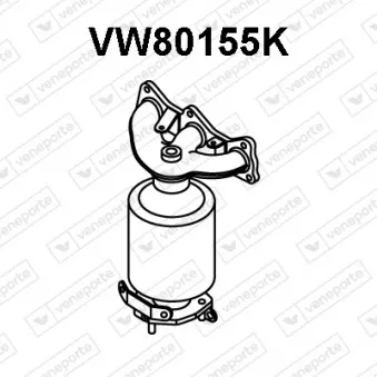 VENEPORTE VW80155K - Catalyseur en coude