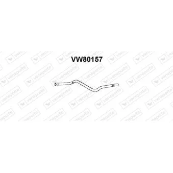 Tuyau d'échappement VENEPORTE VW80157 pour VOLKSWAGEN PASSAT 1.6 D - 54cv