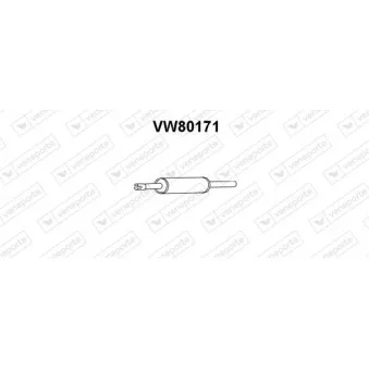 Silencieux avant VENEPORTE OEM 357253209B